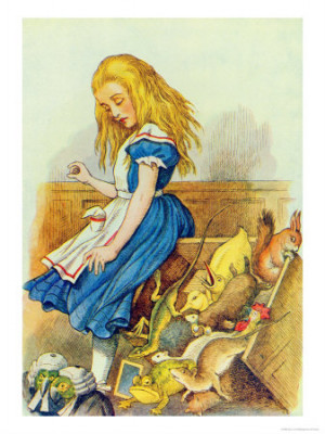 Alice Upsets the Jury-Box, Illustration from Alice in Wonderland by ...