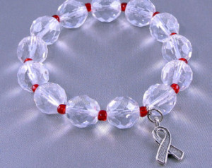 ALS Awareness Bracelet (Lou Gehrig's Disease) with Hope Ribbon Charm ...
