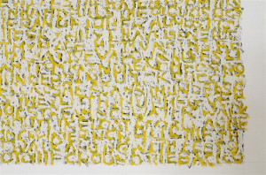 artwork Yellow water drawing, transcription of Rain Phrases from T.G.H ...