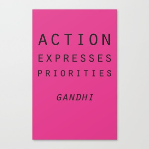 action expresses priorities