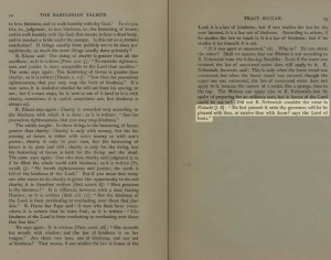 Page 75 of Volume VII of the Babylonian Talmud quotes the “Lord of ...