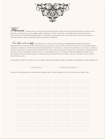 ... marriage documents and certificates browse our sample wedding