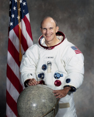 NASA Apollo 16 Astronaut Thomas 'Ken' Mattingly Full Colour Portrait