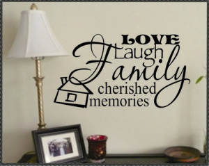 Happy Family Quotes and Sayings Images for Living Room Wall Decals ...