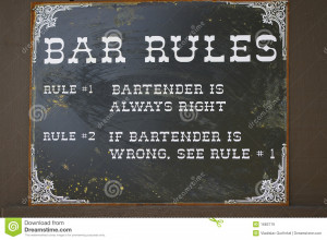 Funny Bar Jokes Funny vintage bar sign - retro
