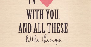 Ed Sheeran Little Things Lyrics