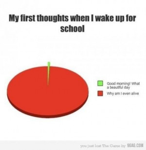 funny, hate school, wake up