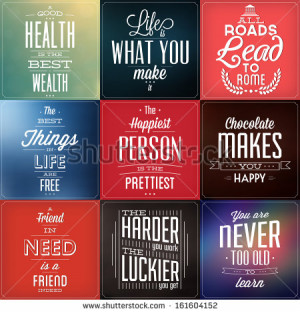 ... / Motivational Quotes / Retro Colors With Calligraphic Elements