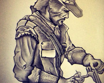 John Marston Charcoal Sketching Art work by godspRosyko - Red Dead ...