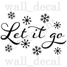 Let It Go Wall Decal 