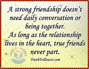 Strong Friendship Doesn...