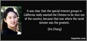 It was clear that the special interest groups in California really ...