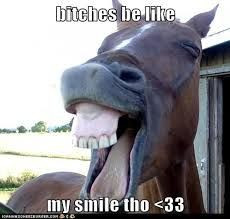 ... resembles.. She has Big teeth Check, She smiled with her mouth open