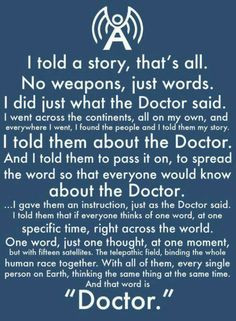 Martha Jones. Doctor Who Speech More