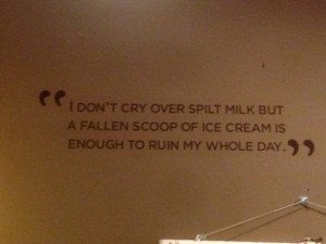 Love the quote and the ice cream sandwiches.