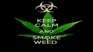 Keep Calm And Smoke Weed Leafs