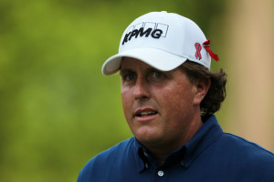 Phil Mickelson Phil Mickelson looks on from the ninth hole during the