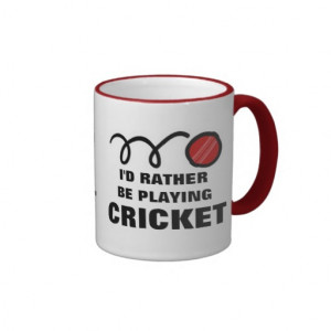 Cricket player mug with funny quote
