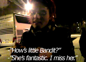 cute gerard way miss her bandit lee way