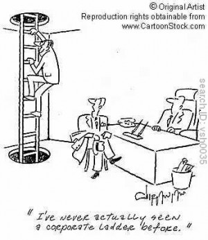you considered climbing down the corporate ladder to reach out to them ...