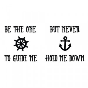 Nautical Temporary Tattoo Quote (Set of 2)-3