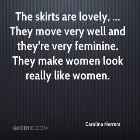 Carolina Herrera - The skirts are lovely, ... They move very well and ...