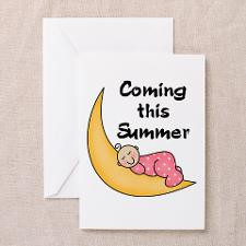 Summer (white girl) Greeting Card for