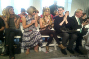 Nicki: If you didn’t know, that’s Anna Wintour sitting next to me ...