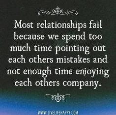 Why most relationships fail.... My husband and I are the only ones ...