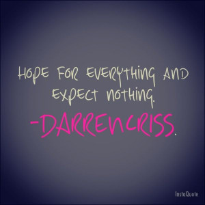 Darren Criss quote.