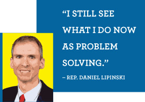 UP CLOSE image of Daniel Lipinski. Quote: 'I still see what I do now ...