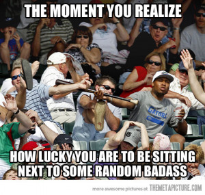 Funny photos funny bat crowd baseball game