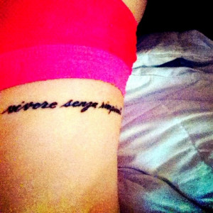 Vivere senza rimpianti #tattoo #italian #quote #live #regrets #love