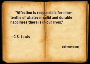 Quote: C.S. Lewis on Affection