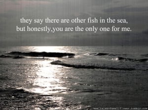 fish, love, ocean, quote, text, typography