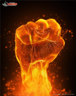 火焰拳头jpg图片素材 [JPG,RGB]