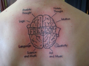 ... Orwell-inspired tattoo. He says it is based on this quote from 1984