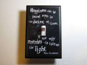 Dumbledore Quote Light-Switch Plate ($10)