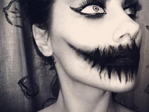 Zebra Eye Makeup For Halloween