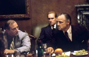 Duvall, Brando in 'The Godfather'