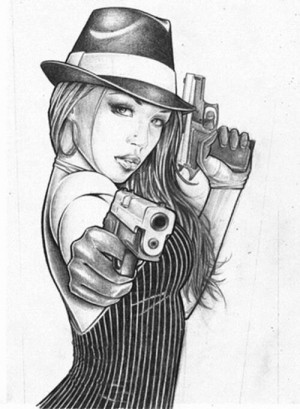 ... Chicano Art, Bad Bitch, Tattoos Piercing, Gangsters Girls Drawing, Bad