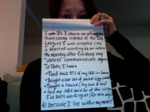 ... my first house on my own after living on my own since college in a