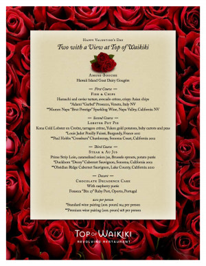 Quote Menu For Valentine’s Day Dinner- Quotes And Famous Sayings The ...
