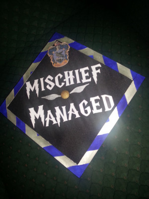 Designed and decorated my graduation cap!