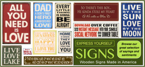 Wood Signs and Sayings