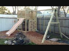 Building the kids a home made play structure
