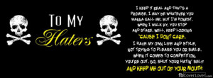 Click below to upload this To My Haters Cover!