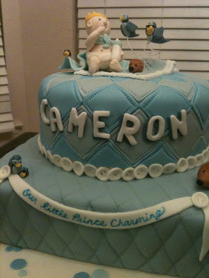 Prince Charming Baby Shower Cake