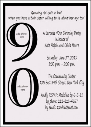 item inv287 90th birthday invitations celebrate a 90th birthday with ...