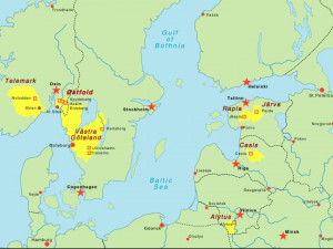The Map Shows Baltic Sea...